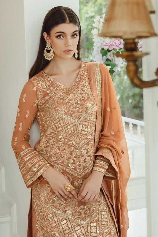 Picture of Freesia - SW23 505 Rosy Brown Parisa Ariya Chiffon De Luxe - Available at Raja Sahib