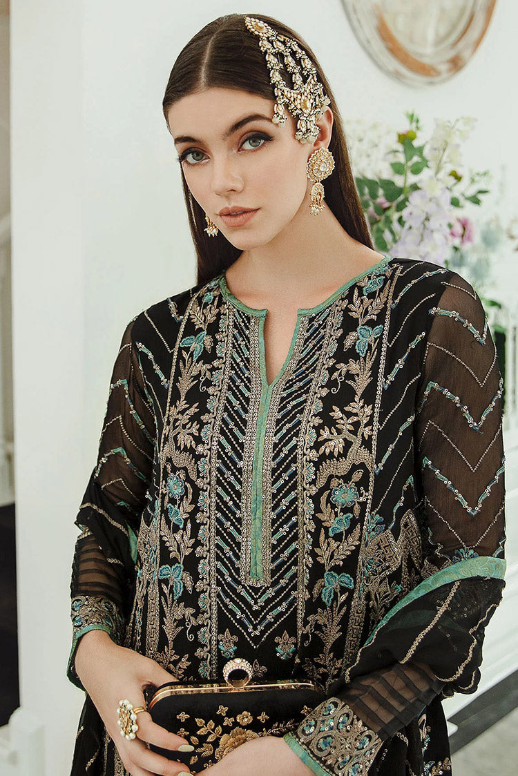 Picture of Freesia - SW23 507 Black Iman Ariya Chiffon De Luxe - Available at Raja Sahib