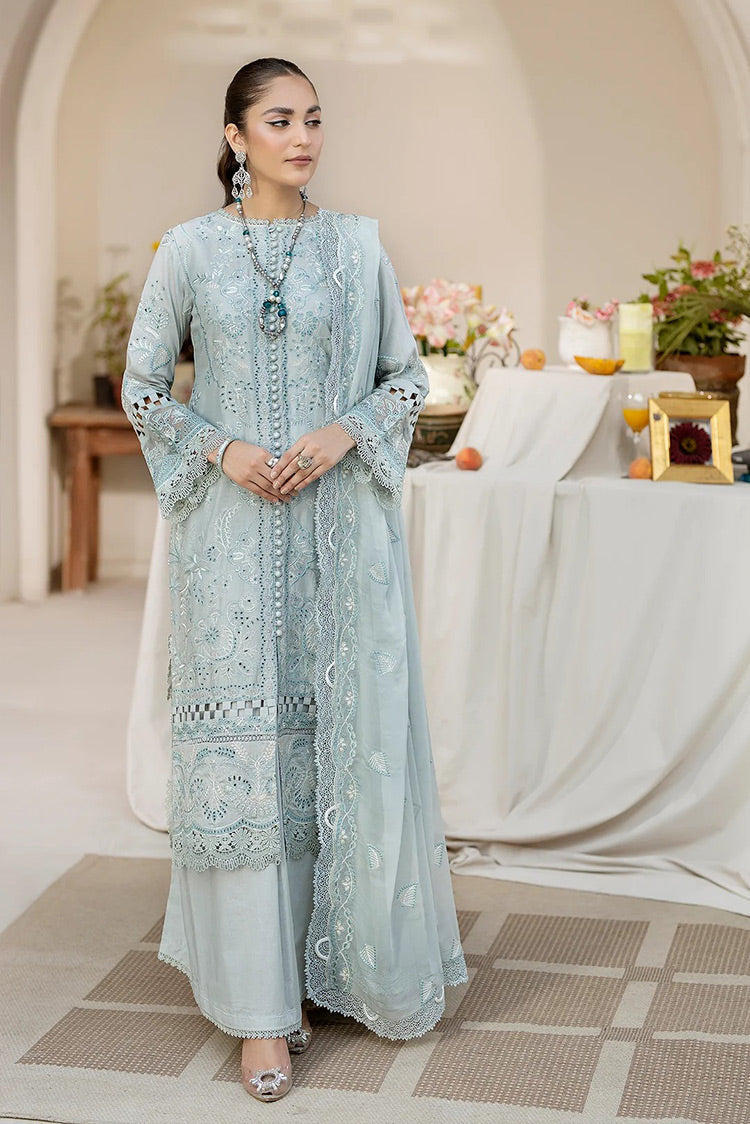 Picture of House of Nawab - 09 QAIS Zora Luxury Lawn Collection - Available at Raja Sahib