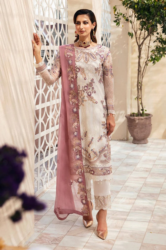 Picture of Ramsha - A 902 Chevron Embroidered Chiffon Collection Vol 9 - Available at Raja Sahib