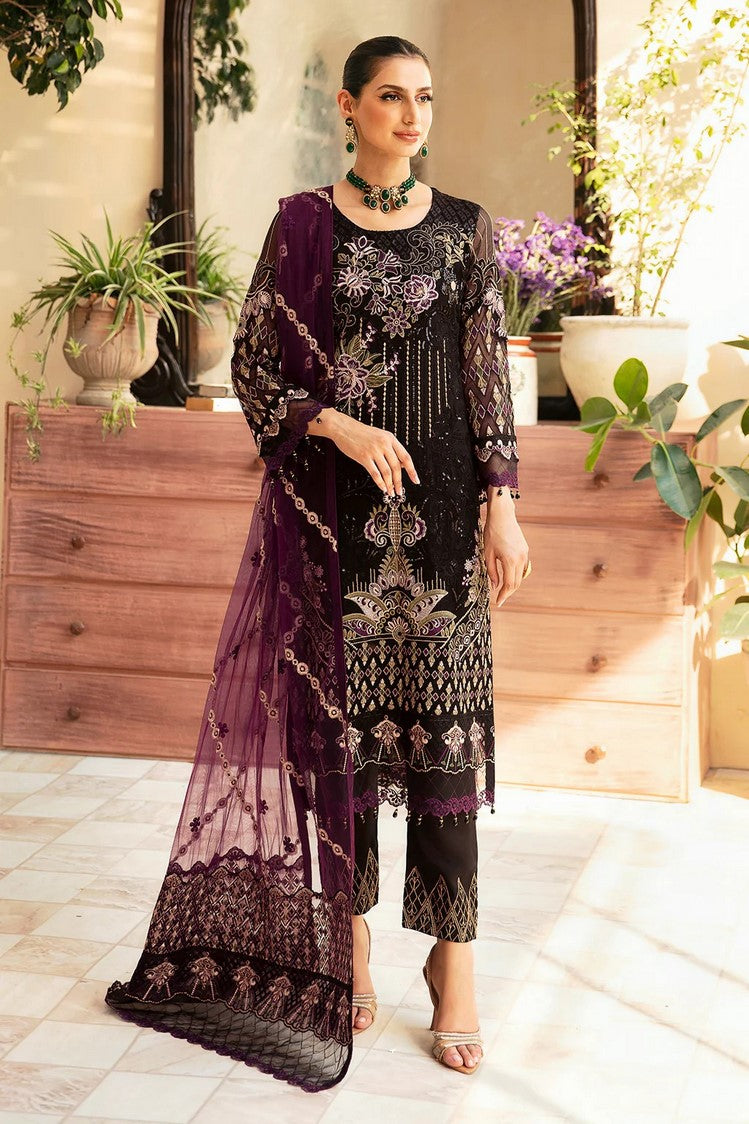 Picture of Ramsha - A 905 Chevron Embroidered Chiffon Collection Vol 9 - Available at Raja Sahib