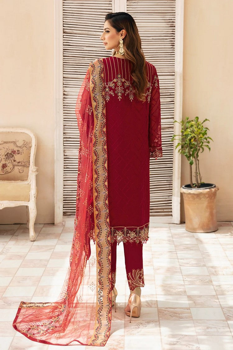 Picture of Ramsha - A 907 Chevron Embroidered Chiffon Collection Vol 9 - Available at Raja Sahib