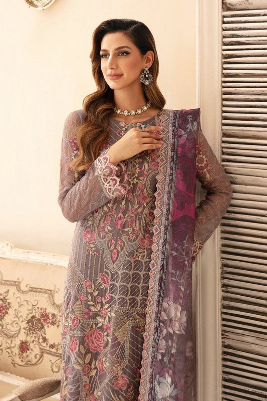 Picture of Ramsha - A 908 Chevron Embroidered Chiffon Collection Vol 9 - Available at Raja Sahib