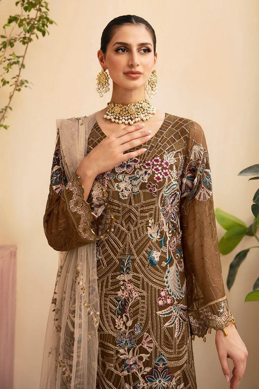 Picture of Ramsha - A 910 Chevron Embroidered Chiffon Collection Vol 9 - Available at Raja Sahib