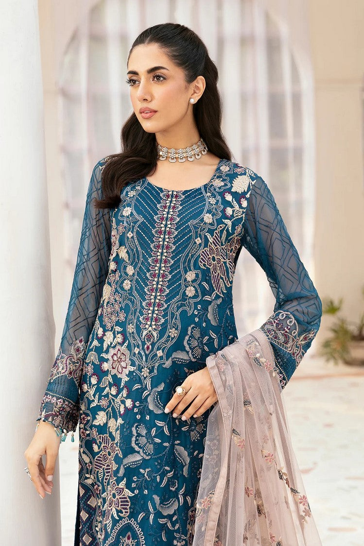 Picture of Ramsha - F 2602 Embroidered Chiffon Collection Vol 26 - Available at Raja Sahib