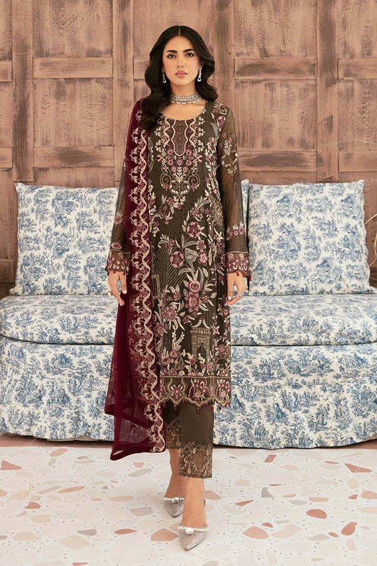 Picture of Ramsha - F 2604 Embroidered Chiffon Collection Vol 26 - Available at Raja Sahib