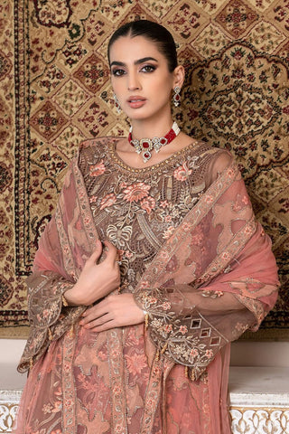 Picture of Janique - JJ Embelished Luxury Collection - D 05 Apricot Blossom - Unstitched - Available at Raja Sahib