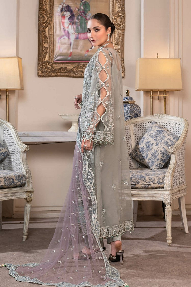 Picture of Janique - JJ Embelished Luxury Chiffon Collection Vol 2 - D 06 Gray Smoke - Unstitched - Available at Raja Sahib