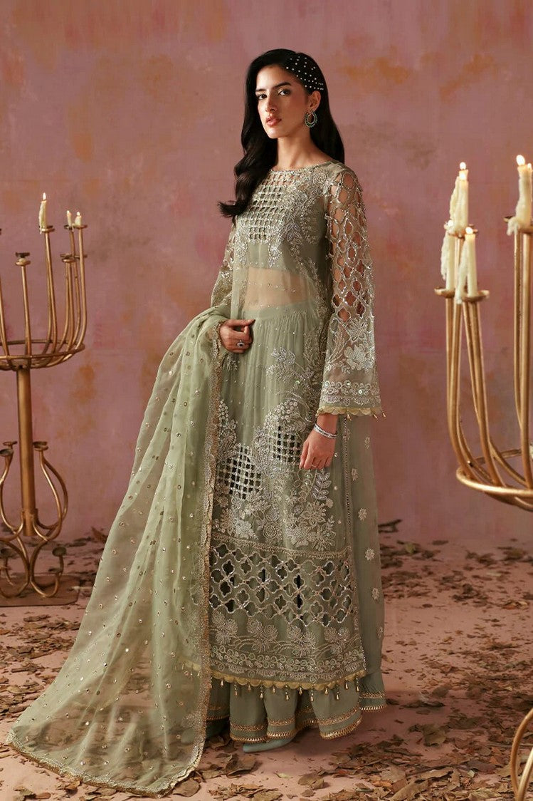 Picture of Sardinia - Tara Festive Collection - D-06 Sage - Unstitched - Available at Raja Sahib