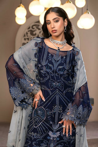 Picture of Janique - JJ Embelished Luxury Chiffon Collection Vol 3 - D 030 - Unstitched - Available at Raja Sahib