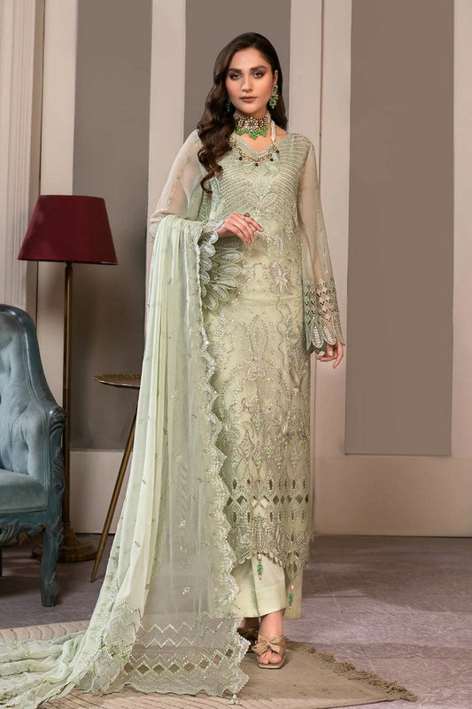 Picture of Janique - JJ Embelished Luxury Chiffon Collection Vol 3 - D 022 - Unstitched - Available at Raja Sahib