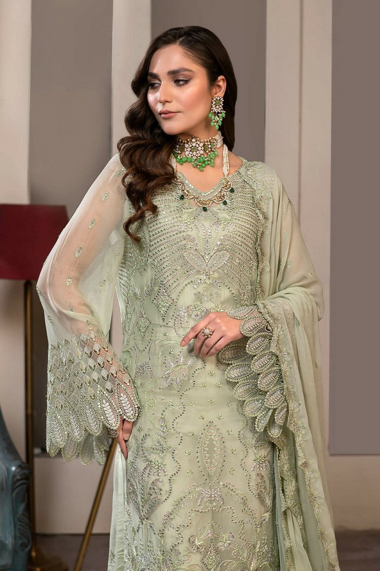 Picture of Janique - JJ Embelished Luxury Chiffon Collection Vol 3 - D 022 - Unstitched - Available at Raja Sahib