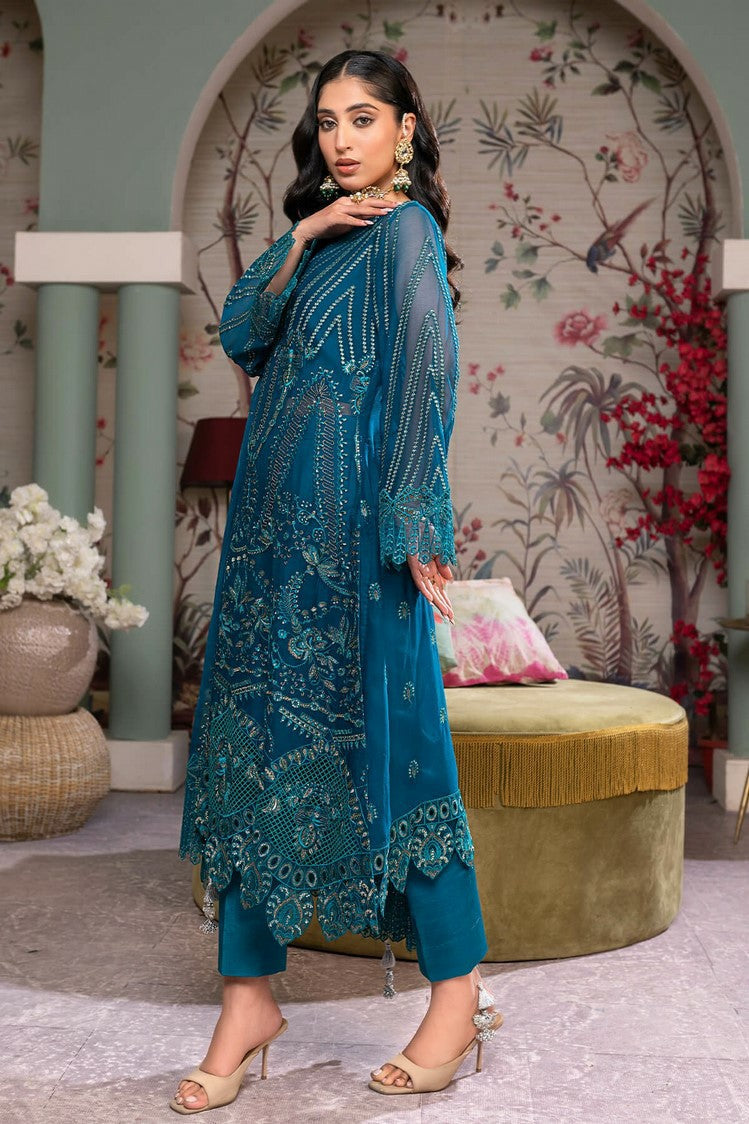 Picture of Janique - JJ Embelished Luxury Chiffon Collection Vol 3 - D 024 - Unstitched - Available at Raja Sahib