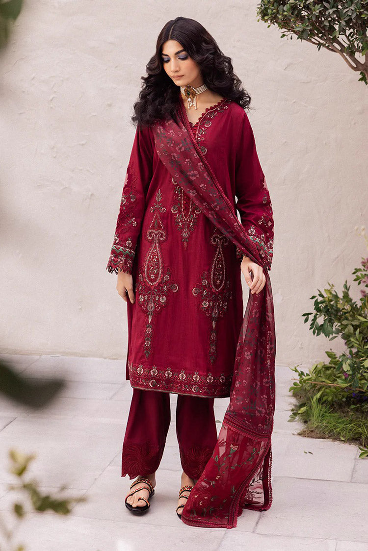 Picture of Iznik - DL 01 Gossamer Dahlia Embroidered Lawn Collection - Available at Raja Sahib