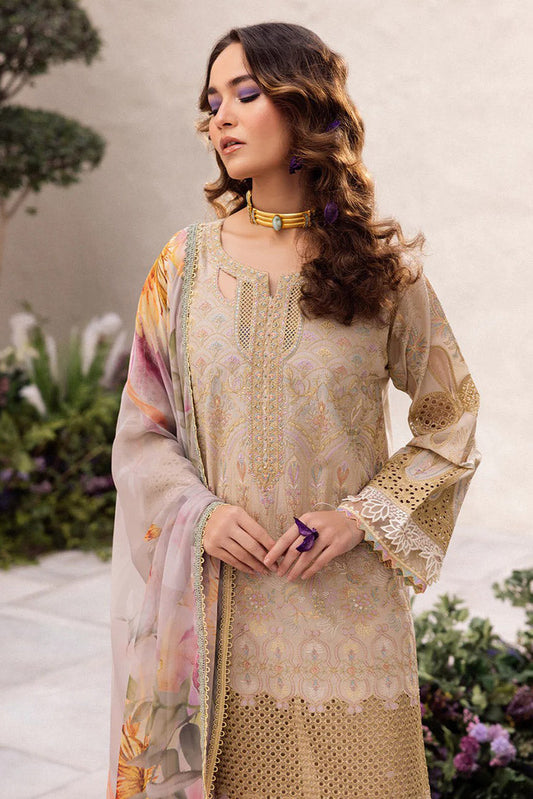 Picture of Iznik - DL 03 Cascade Dahlia Embroidered Lawn Collection - Available at Raja Sahib