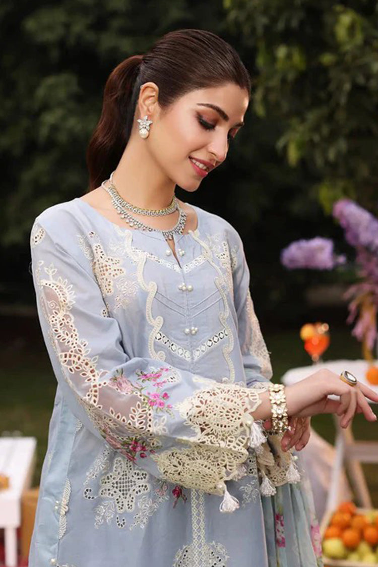 Picture of Kahf - KFL 08A Firuze Festive Lawn Collection - Available at Raja Sahib