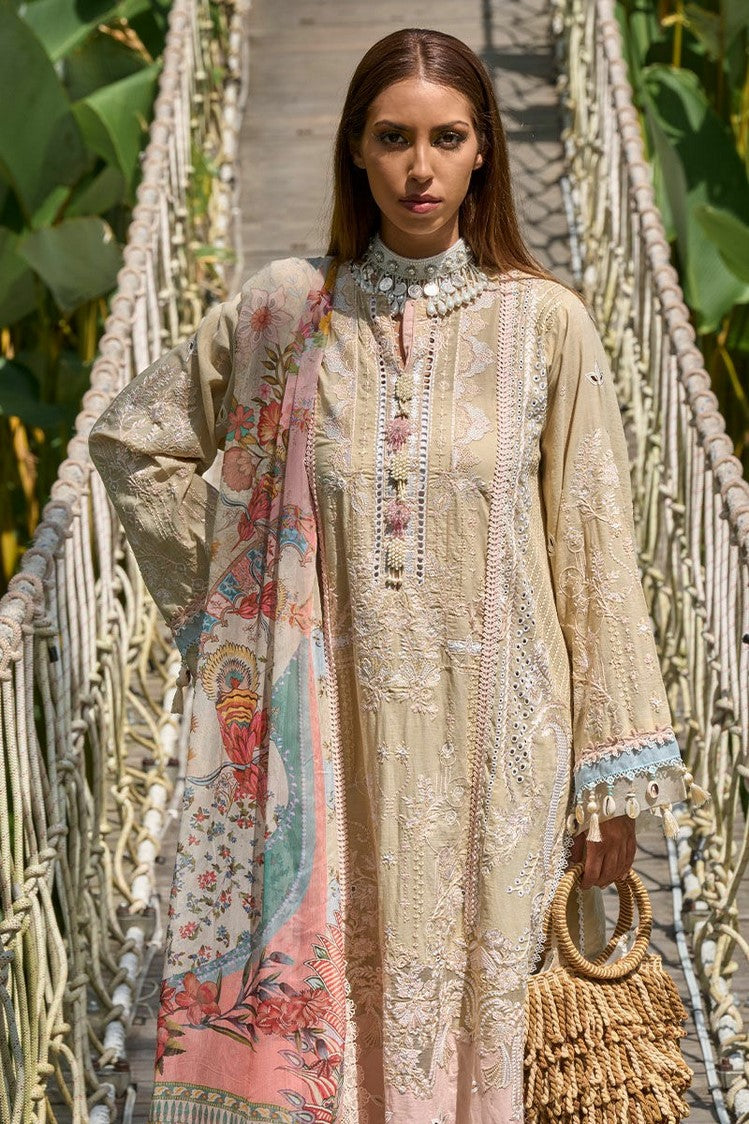 Picture of Ansab Jahangir - AJ LL 24 03 Adenium Zoha Luxury Lawn Collection - Available at Raja Sahib