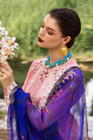 RNZ 01B Orchid Dahlia Embroidered Lawn Collection