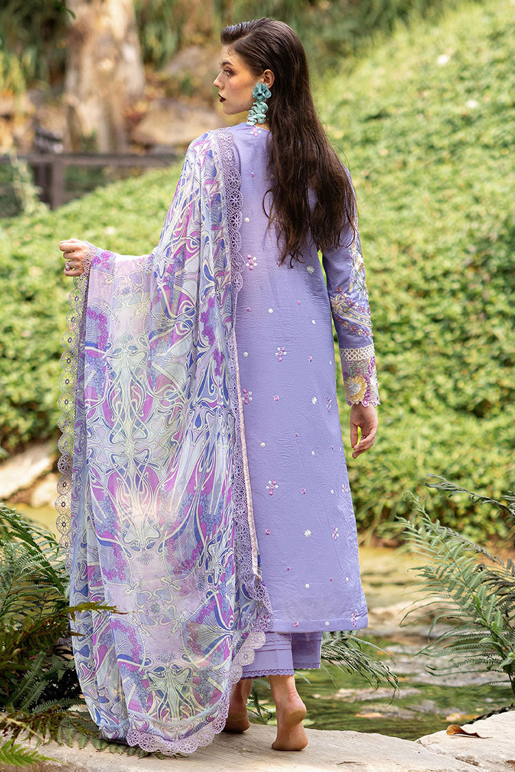 Picture of Roheenaz - RNZ 06B Aster Dahlia Embroidered Lawn Collection - Available at Raja Sahib