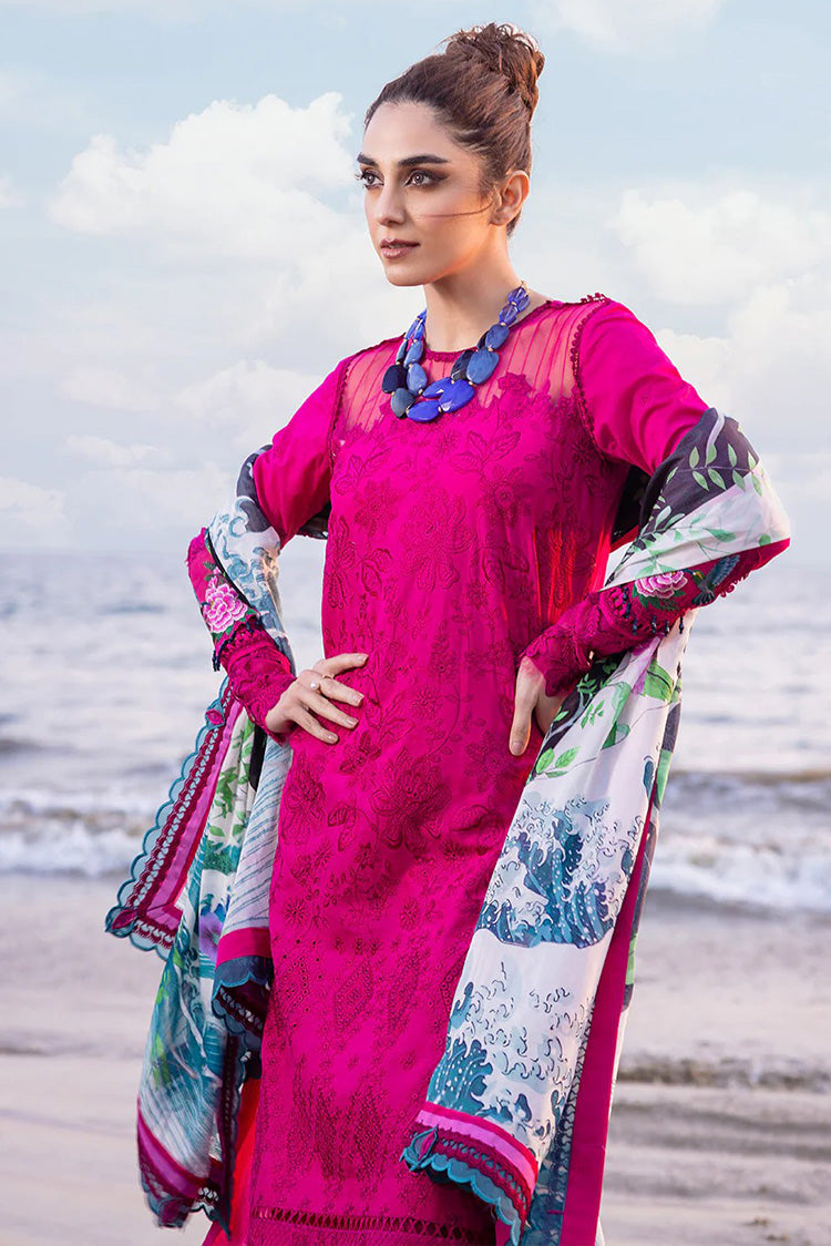 Picture of Saira Rizwan - DAMASK SRLL24 08 Luxury Lawn Collection - Available at Raja Sahib