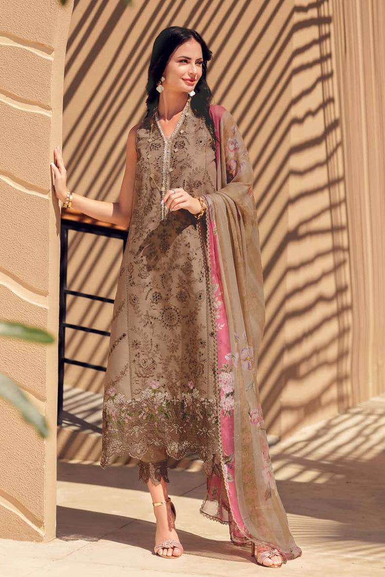 Picture of Noor by Saadia Asad - Design 08 Noor Eid Handwork Laserkari Lawn Collection Limited Edition - Available at Raja Sahib