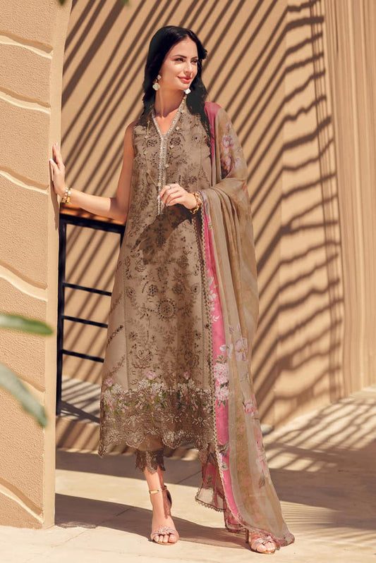 Picture of Noor by Saadia Asad - Design 08 Noor Eid Handwork Laserkari Lawn Collection Limited Edition - Available at Raja Sahib