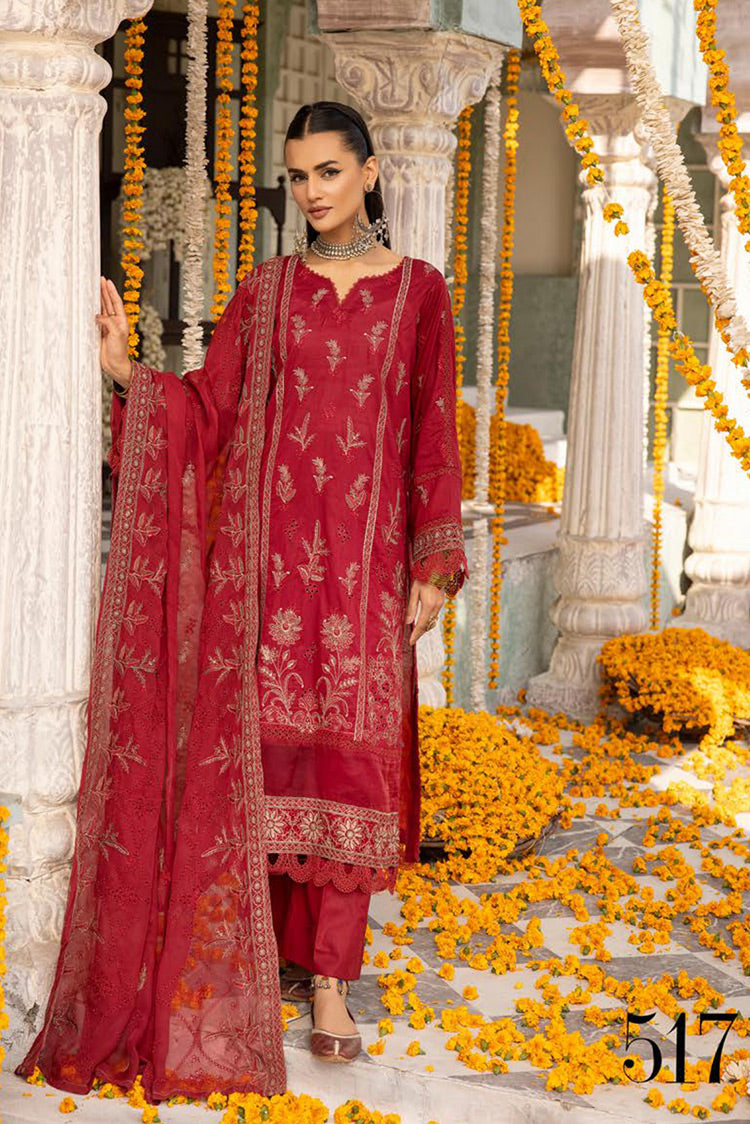 Picture of Shaista - Design 517 Supreme Premium Embroidered Lawn Collection - Available at Raja Sahib