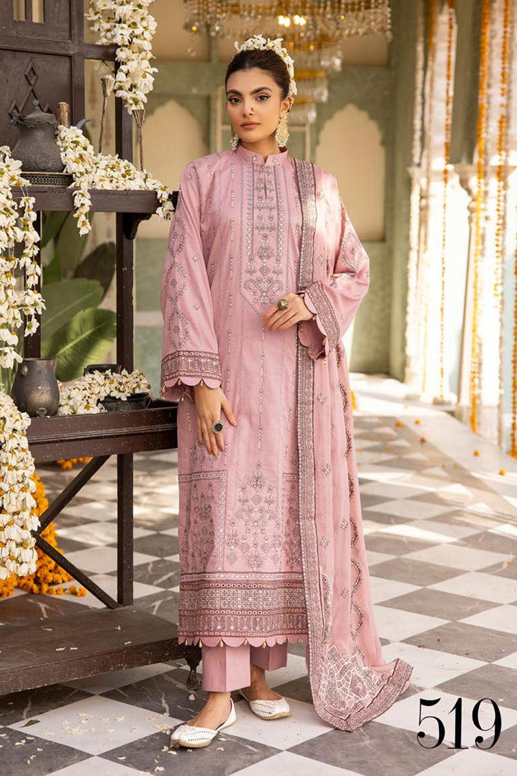 Picture of Shaista - Design 519 Supreme Premium Embroidered Lawn Collection - Available at Raja Sahib