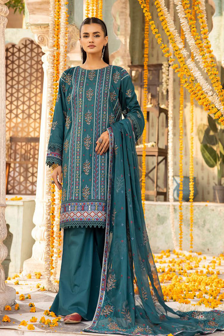 Picture of Shaista - Design 523 Supreme Premium Embroidered Lawn Collection - Available at Raja Sahib