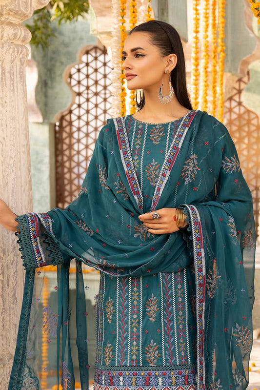 Picture of Shaista - Design 523 Supreme Premium Embroidered Lawn Collection - Available at Raja Sahib