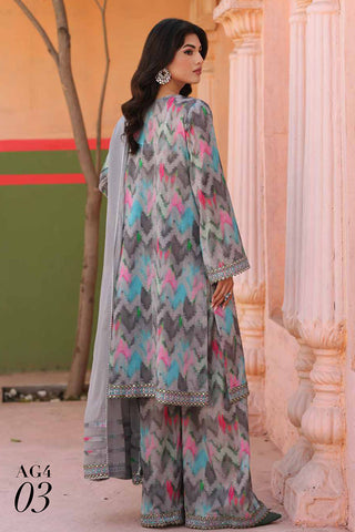 AG4 03 Aghaz e Nou Embroidered Lawn Collection Vol 1