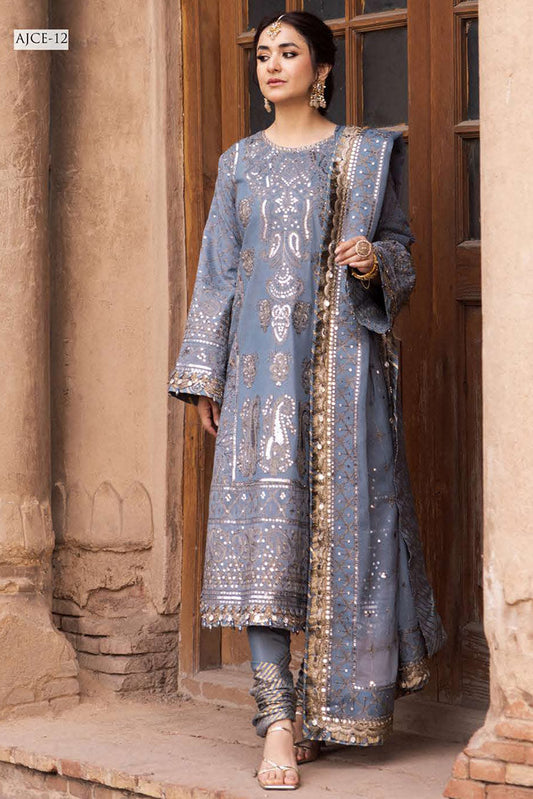 Picture of Asim Jofa - AJCE 12 Chikankari Eid Collection - Available at Raja Sahib