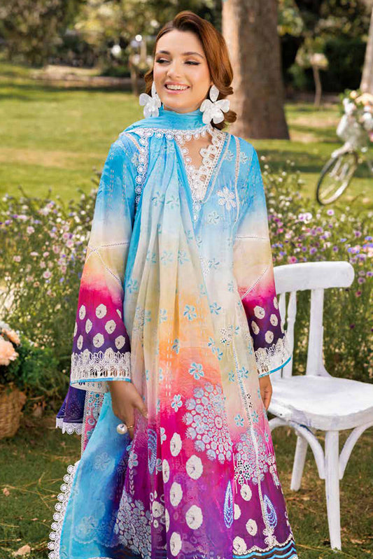 Picture of Muscari - MELC 618 Luxury Embroidered Lawn Collection Vol 2 - Available at Raja Sahib