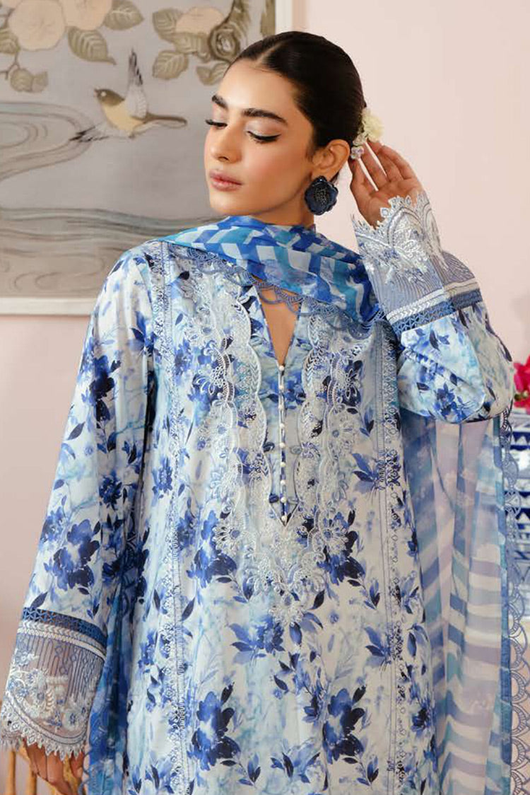 Picture of Afrozeh - Merial AL 24 V3 10 Malina Embroidered Lawn Collection Vol 3 - Available at Raja Sahib