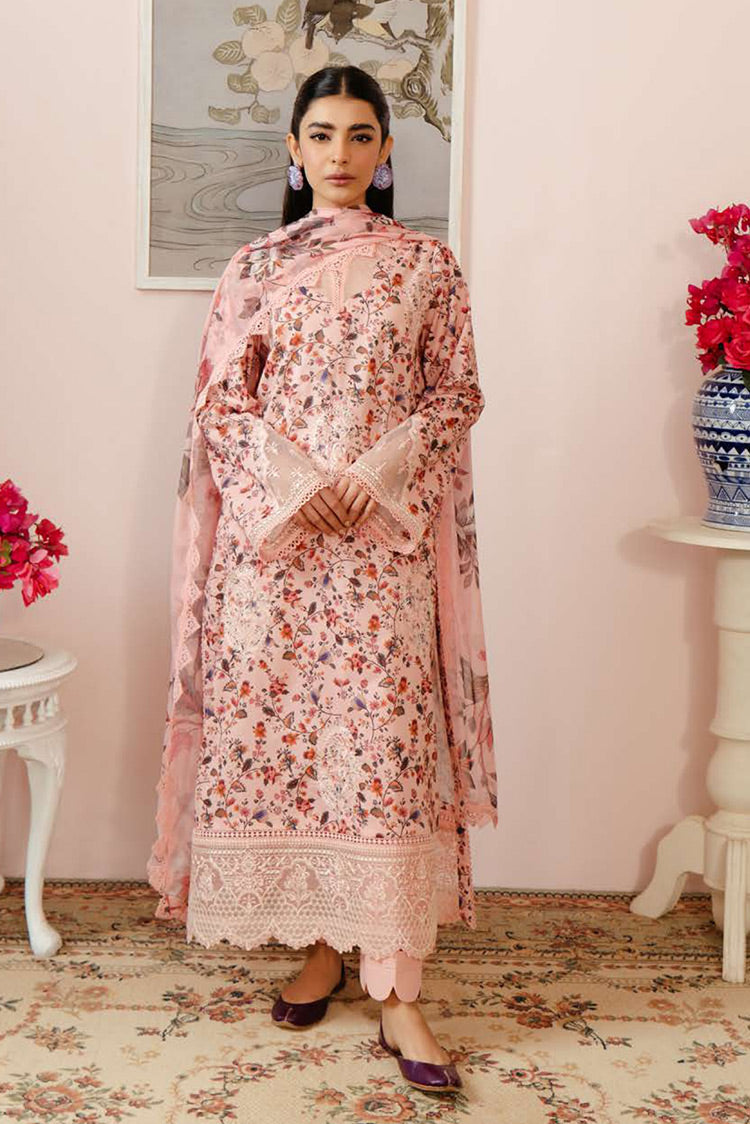 Picture of Afrozeh - Calen AL 24 V3 02 Malina Embroidered Lawn Collection Vol 3 - Available at Raja Sahib