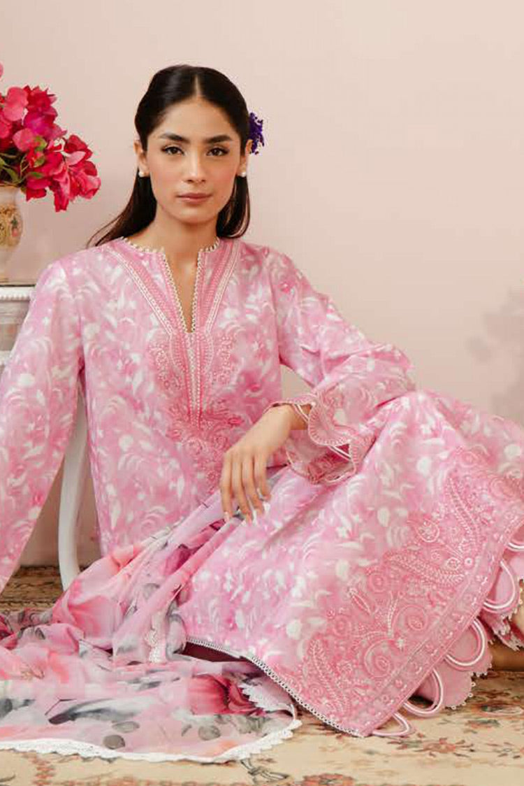 Picture of Afrozeh - Ezra AL 24 V3 03 Malina Embroidered Lawn Collection Vol 3 - Available at Raja Sahib