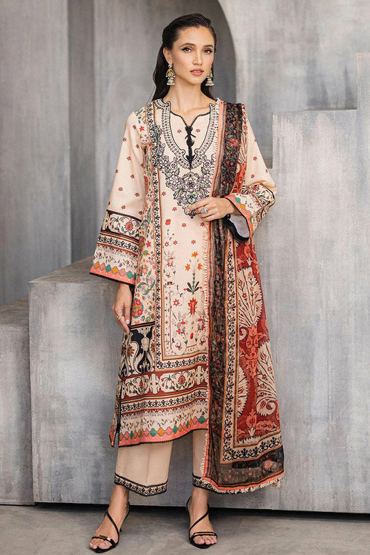 Picture of Roheenaz - RNZ 01B Enchanting Eden Azalea Printed Lawn Collection - Available at Raja Sahib