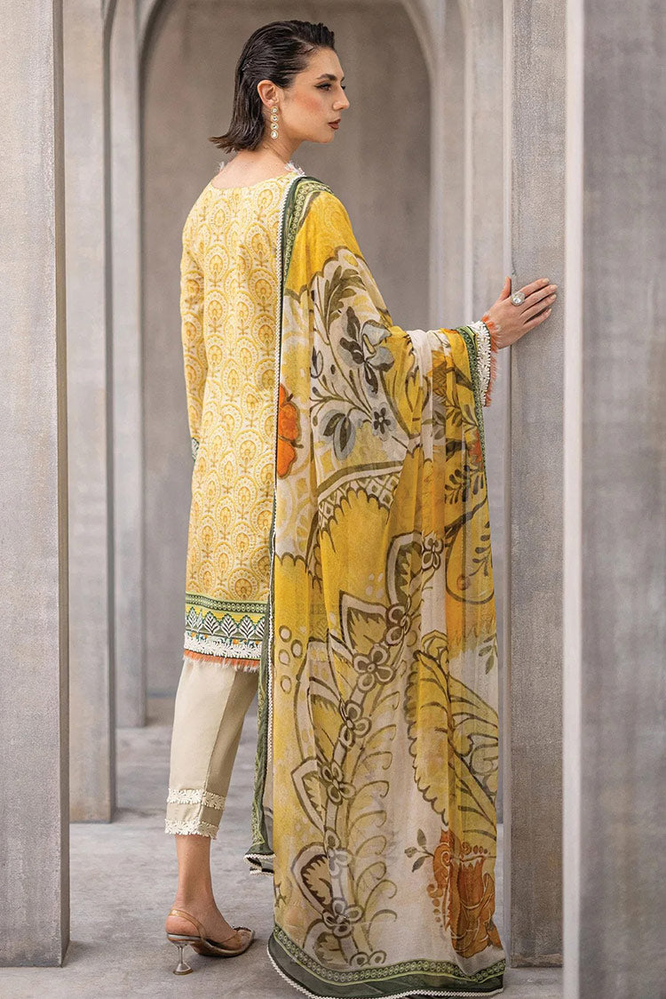 Picture of Roheenaz - RNZ 03A Celestial Silk Azalea Printed Lawn Collection - Available at Raja Sahib