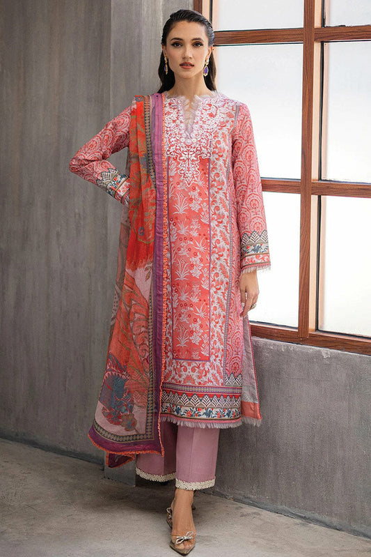 Picture of Roheenaz - RNZ 03B Sunset Serenade Azalea Printed Lawn Collection - Available at Raja Sahib