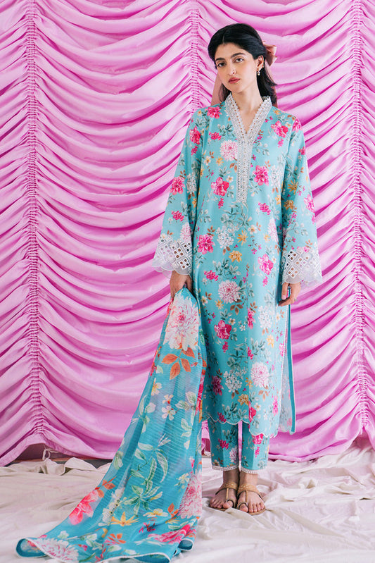 Picture of Ayzel - Cali AZL-24-V3-10 Rinesa Embroidered Lawn Collection - Available at Raja Sahib