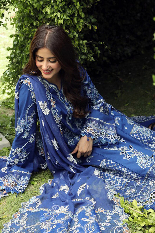 Picture of Qalamkar - PS 08 FARHEEN Festive Lawn Collection - Available at Raja Sahib