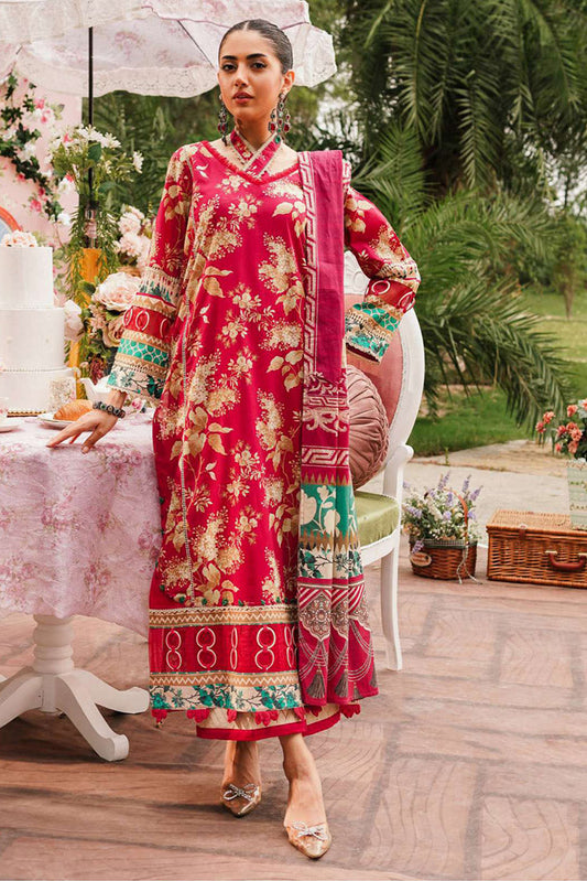 Picture of Elaf - EEP 04A FLores De Amor Prints 2024 Printed Lawn Collection - Available at Raja Sahib