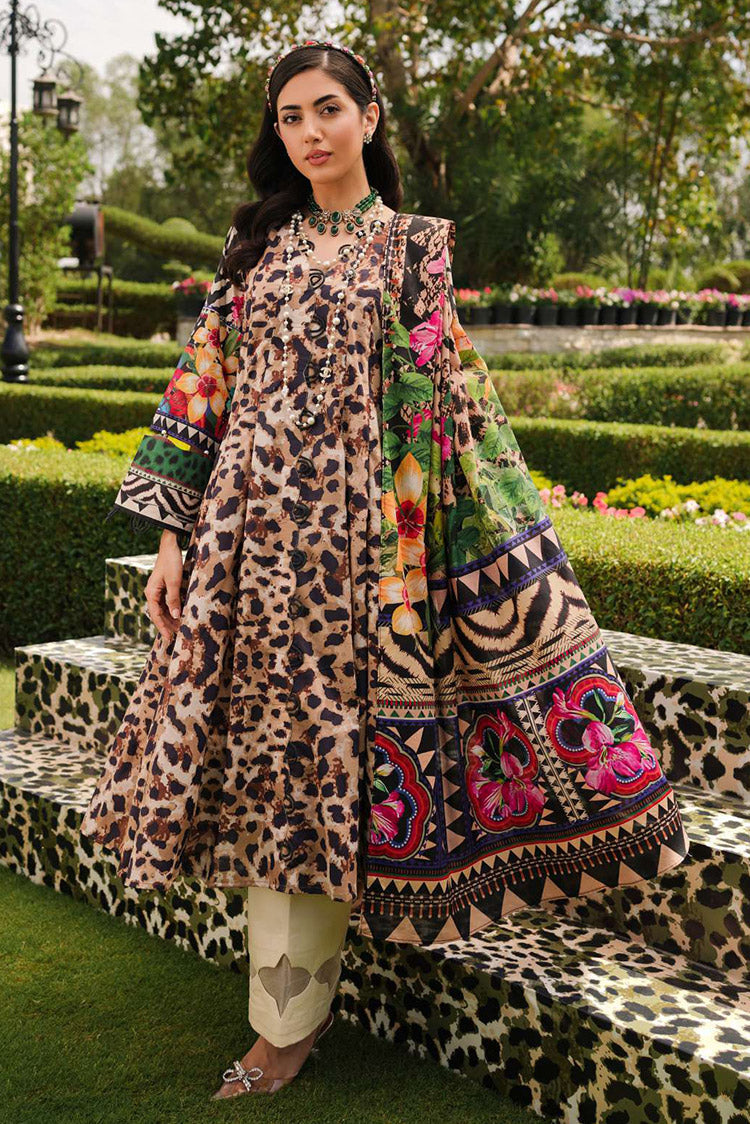 Picture of Elaf - EEP 06A Menagerie Prints 2024 Printed Lawn Collection - Available at Raja Sahib