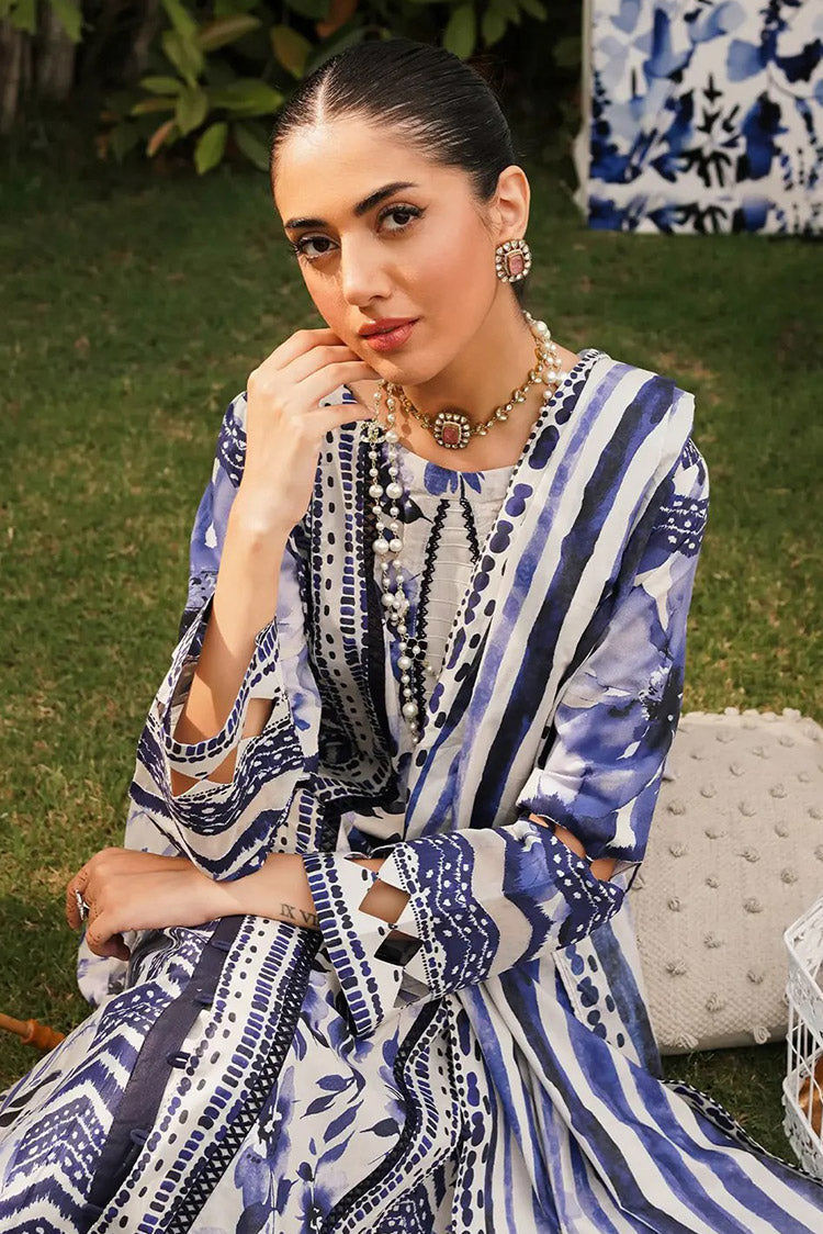 Picture of Elaf - EEP 07A Shadow Sisters Prints 2024 Printed Lawn Collection - Available at Raja Sahib