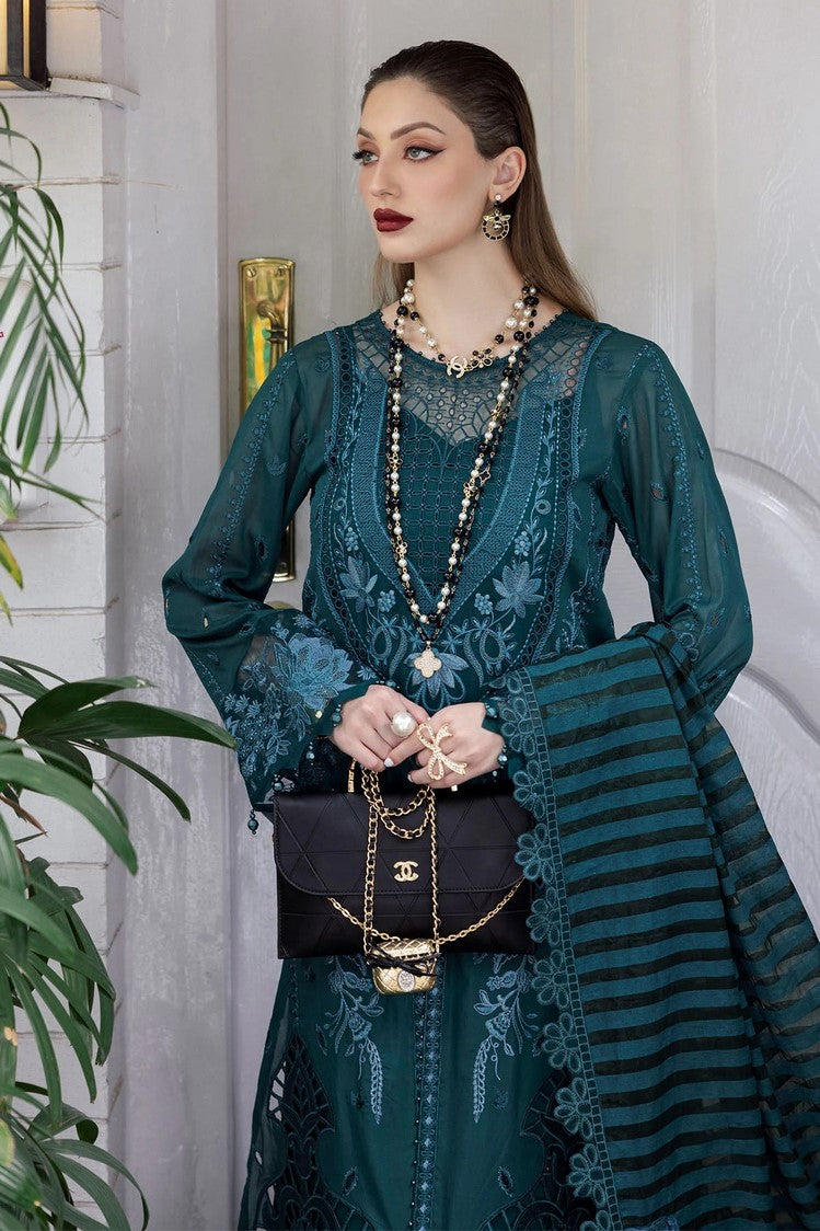 Picture of Nureh - NE 82 Mademoiselle Embroidered Swiss Voil Collection - Available at Raja Sahib