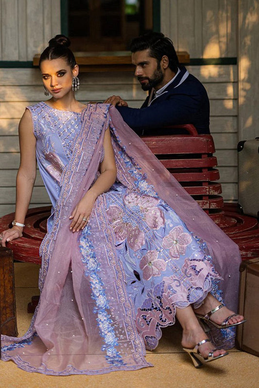 Picture of Mushq - MSF 08 Soleil Orient Express Luxury Lawn Collection - Available at Raja Sahib