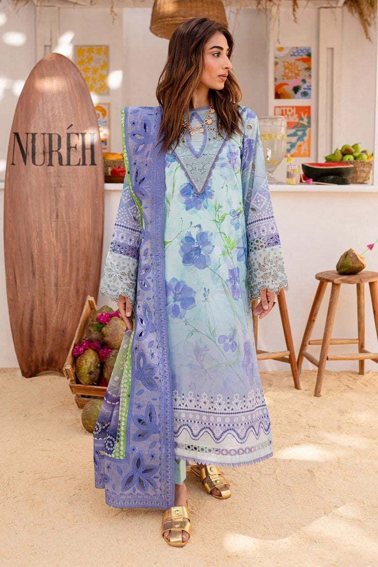 Picture of Nureh - NS 130 Gardenia Embroidered Lawn Collection - Available at Raja Sahib