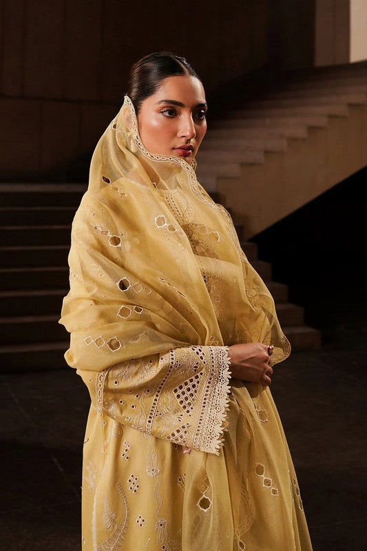 Picture of Afrozeh - Canary AL-24-V4-01 Chikankari Lawn Festive Collection - Available at Raja Sahib