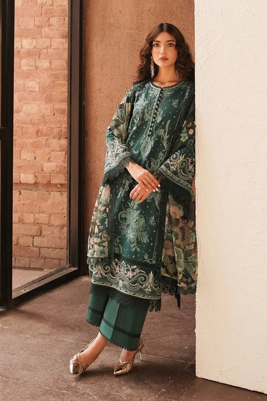 Picture of Afrozeh - Viridian AL-24-V4-04 Chikankari Lawn Festive Collection - Available at Raja Sahib