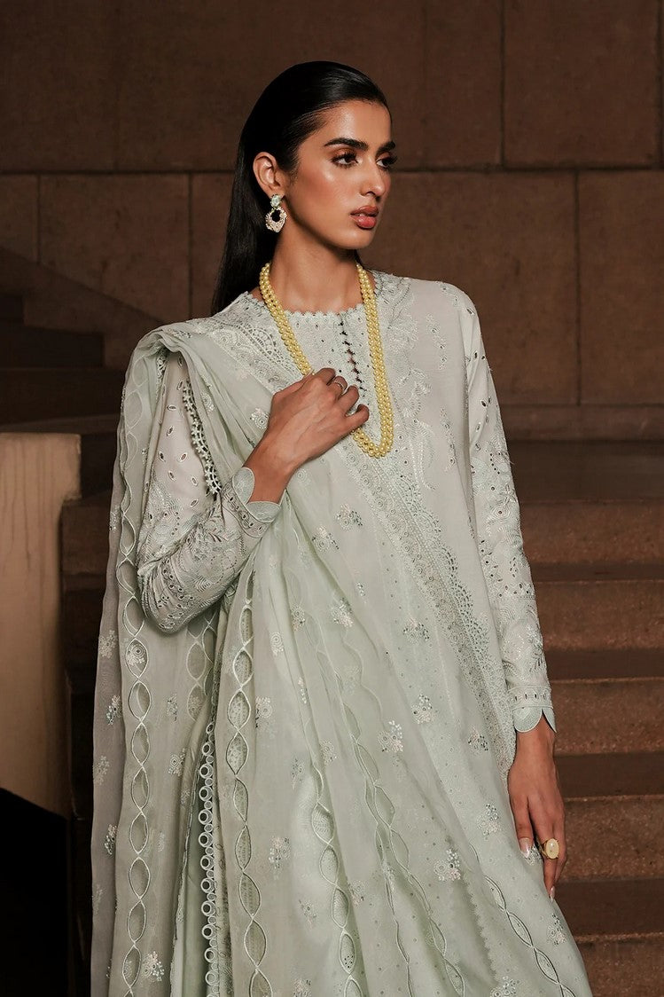 Picture of Afrozeh - Celadon AL-24-V4-06 Chikankari Lawn Festive Collection - Available at Raja Sahib